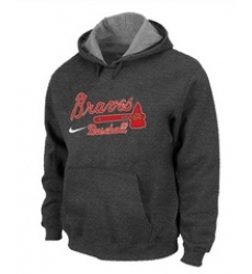 Atlanta Braves Pullover Hoodie D.Grey