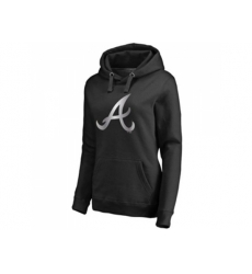 Women Atlanta Braves Platinum Collection Pullover Hoodie Black
