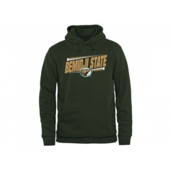 Bemidji State Beavers Double Bar Pullover Hoodie Green