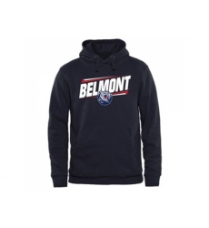 Belmont Bruins Double Bar Pullover Hoodie Navy