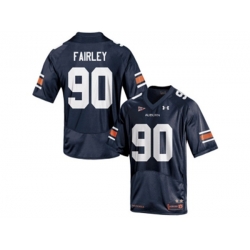 Mens Under Armour Nick Fairley #90 Auburn Tigers College Football Jersey - Navy Blue