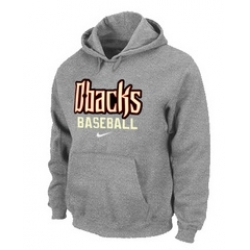 Arizona Diamondbacks Crimson Pullover Hoodie GREY
