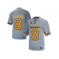 Mens Arizona State Sun Devils D.J. Foster #8 Desert Fuel College Football Jersey - Grey Mens Arizona State Sun Devils D.J. Foster #8 Desert Fuel College Football Jersey - Grey