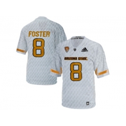 Mens Arizona State Sun Devils D.J. Foster #8 Desert Ice College Football Jersey - White Mens Arizona State Sun Devils D.J. Foster #8 Desert Ice College Football Jersey - White