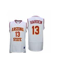 Mens Arizona State Sun Devils James Harden #13 College Basketball Jersey - White