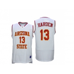 Mens Arizona State Sun Devils James Harden #13 College Basketball Jersey - White Mens Arizona State Sun Devils James Harden #13 College Basketball Jersey - White