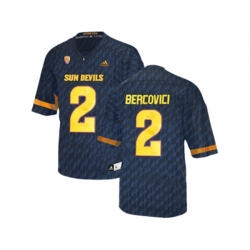 Mens Arizona State Sun Devils Mike Bercovici #2 College Football Jersey - Black Mens Arizona State Sun Devils Mike Bercovici #2 College Football Jersey - Black