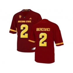 Mens Arizona State Sun Devils Mike Bercovici #2 College Football Jersey - Maroon Mens Arizona State Sun Devils Mike Bercovici #2 College Football Jersey - Maroon