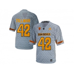 Mens Arizona State Sun Devils Pat Tillman #42 Desert Fuel College Football Jersey - Grey Mens Arizona State Sun Devils Pat Tillman #42 Desert Fuel College Football Jersey - Grey