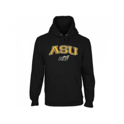 Alabama State Hornets Logo Arch Applique Pullover Hoodie Black Alabama State Hornets Logo Arch Applique Pullover Hoodie Black