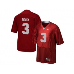 2016 Mens Alabama Crimson Tide Calvin Ridley #3 College Football Pro Combat Jersey - Crimson