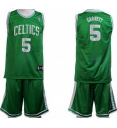 Boston Celtics #5 Garnett Green Suit