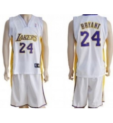 Los Angeles Lakers #24 Bryant White Suit