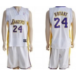 Los Angeles Lakers #24 Bryant White Suit