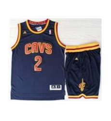 nba Cleveland Cavaliers #2 Kyrie Irvin Blue Revolution 30 Swingman Jerseys Suits