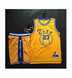 nba golden state warriors #23 green yellow[Suits]
