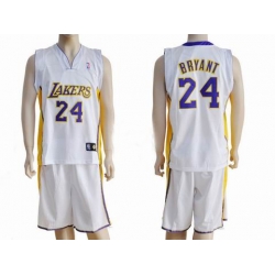 nba los angeles lakers #24 bryant white(suit)