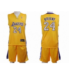 nba los angeles lakers #24 bryant yellow(suit)