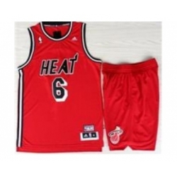 nba miami heat #6 james red[m&n Suits]