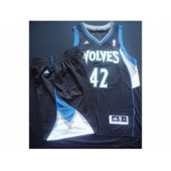 nba minnesota timberwolves #42 love black[revolution 30 swingman Suits]