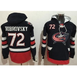 Columbus Blue Jackets #72 Sergei Bobrovsky Navy Blue Name & Number Pullover NHL Hoodie Columbus Blue Jackets #72 Sergei Bobrovsky Navy Blue Name & Number Pullover NHL Hoodie