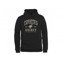 Arizona Coyotes Black Camo Stack Pullover Hoodie