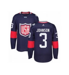 Youth Adidas Team USA #3 Jack Johnson Premier Navy Blue Away 2016 World Cup Ice Hockey Jersey Youth Adidas Team USA #3 Jack Johnson Premier Navy Blue Away 2016 World Cup Ice Hockey Jersey