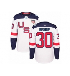 Youth Adidas Team USA #30 Ben Bishop Authentic White Home 2016 World Cup Ice Hockey Jersey Youth Adidas Team USA #30 Ben Bishop Authentic White Home 2016 World Cup Ice Hockey Jersey