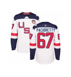 Youth Adidas Team USA #67 Max Pacioretty Premier White Home 2016 World Cup Ice Hockey Jersey