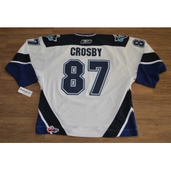 Chl Penguins Rimouski Oceanic #87 Sidney Crosby Premier White Way Hockey Jersey Chl Penguins Rimouski Oceanic #87 Sidney Crosby Premier White Way Hockey Jersey