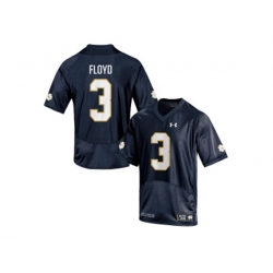 Under Armour Mens Notre Dame Fighting Irish Michael Floyd #3 College Football Jersey - Navy Blue